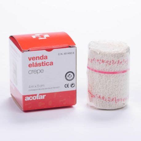 VENDA ELASTICA CREPE ACOFAR 4 M X 5 CM Openfarma Nos Encanta