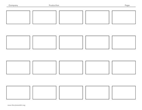 Storyboard Templates | StoryboardArt