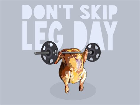 Don T Skip Leg Day Printable Artwork PNG Digital Files Etsy