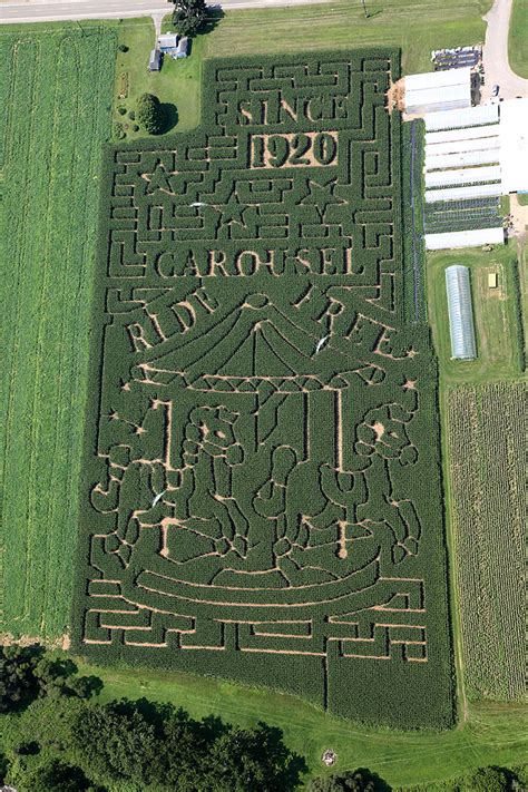 Stoughton Farm’s corn maze celebrates Broome County Carousels - Owego ...