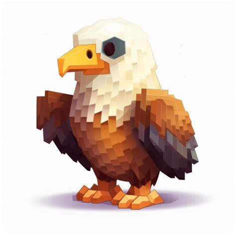 Minecraft Pixel Art Eagle