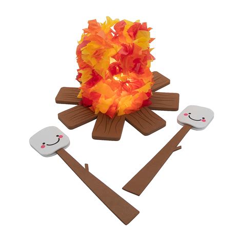 Silly Tissue Paper Campfire Craft Kit Makes 6