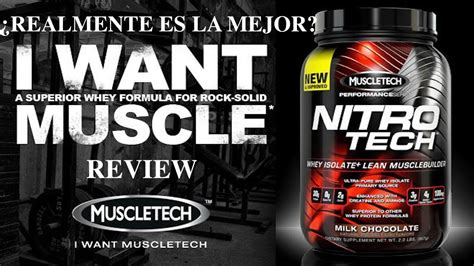 Nitro Tech De Muscletech Review Completo En Español Supplementsnbodybuilding Youtube