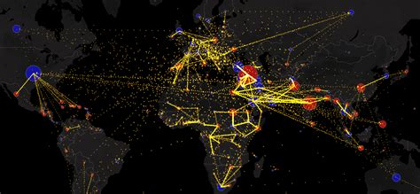 Italiano Mappa Dei Flussi Migratori Mondiali 3DGIS Sistemi