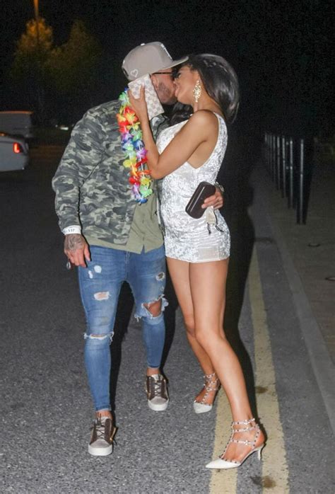 Ashley Cain Simulates Oral Sex On Chloe Khan As Her Boobs And Bum Escape From Skimpy Dress