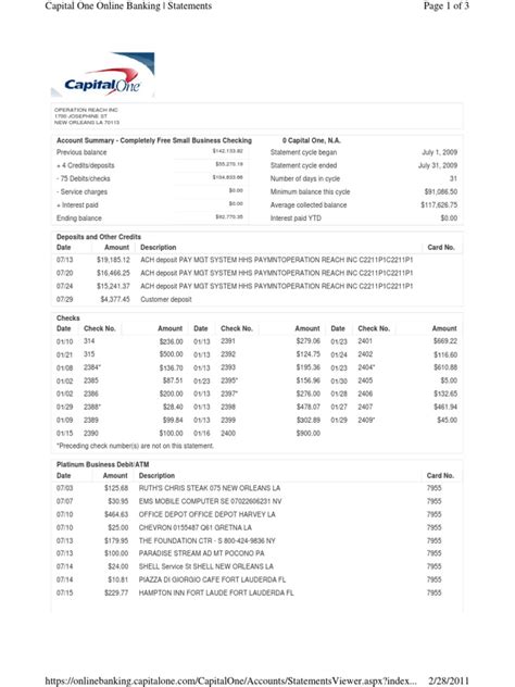 Df17SA Statements Redacted | PDF | Credit Card | Deposit Account