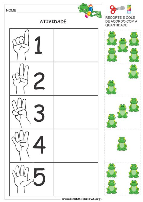 Atividade N Mero E Quantidade Recorte E Colagem Primavera Ideia