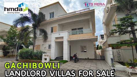 GACHIBOWLI GATED COMMUNITY 4 BHK TRIPLEX VILLAS FOR SALE GOPANPALLY