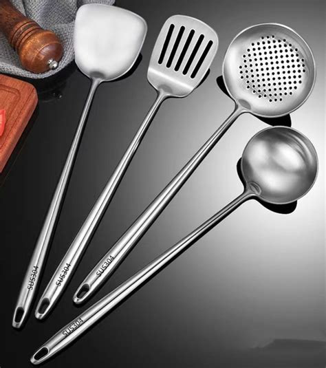 Spatule Wok En Acier Inoxydable Accessoires De Cuisine En M Tal