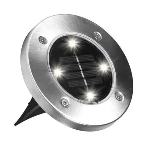 ᐉ Комплект садовых светильников Solar Disk Lights на солнечной батарее ...