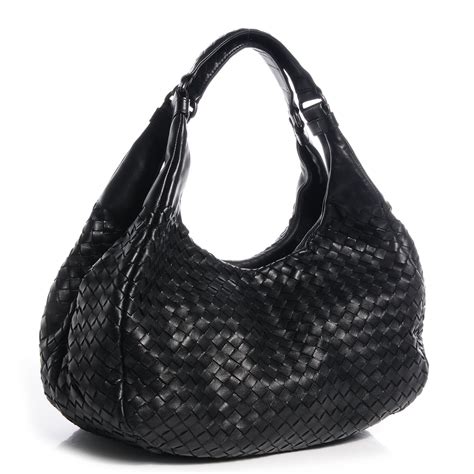 BOTTEGA VENETA Nappa Intrecciato Medium Campana Nero Black 70484