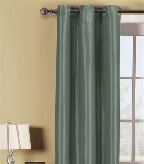 Sss 2 Pc Slate Dusty Blue Solid Blackout Room Darkening Panel Curtain