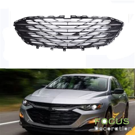 For Chevrolet Malibu 2019 2020 Front Bumper Lower Grille Black Wchrome