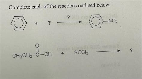 Solved Complete Each Of The Reactions Outlined Below O Chegg