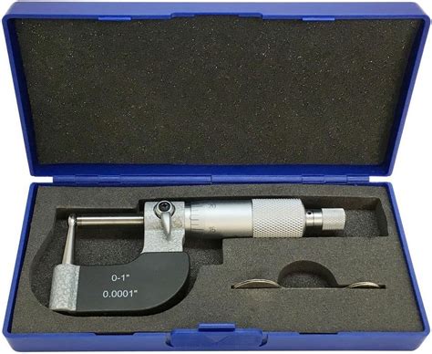 Tube Micrometer Graduation Carbide Tipped Neck Spherical Anvil