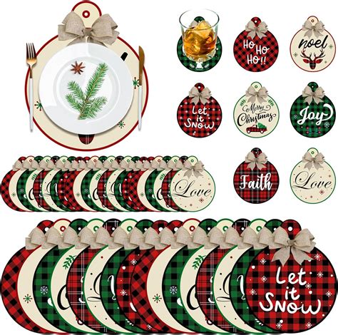 Amazon Suttmin 200 Pcs Christmas Disposable Paper Placemats