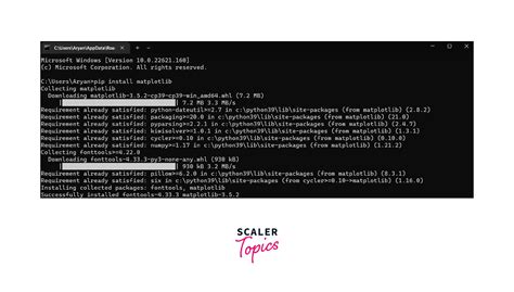 Pip Install Matplotlib Pyplot