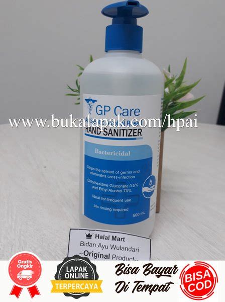 Jual Antiseptic Aseptic Alcohol Based Hand Sanitizer Gp Care Ml Di