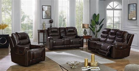 Coaster 650401pp North Dark Brown Living Room Set Free Delivery