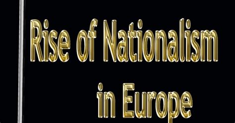 Notes on Rise Of Nationalism in Europe | MCQs & Q&A ~ TOPPER'S SOCIAL ...