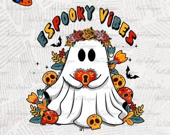 Espooky Vibes Png Mexican Ghost Png Spooky Conchas Png Mexican