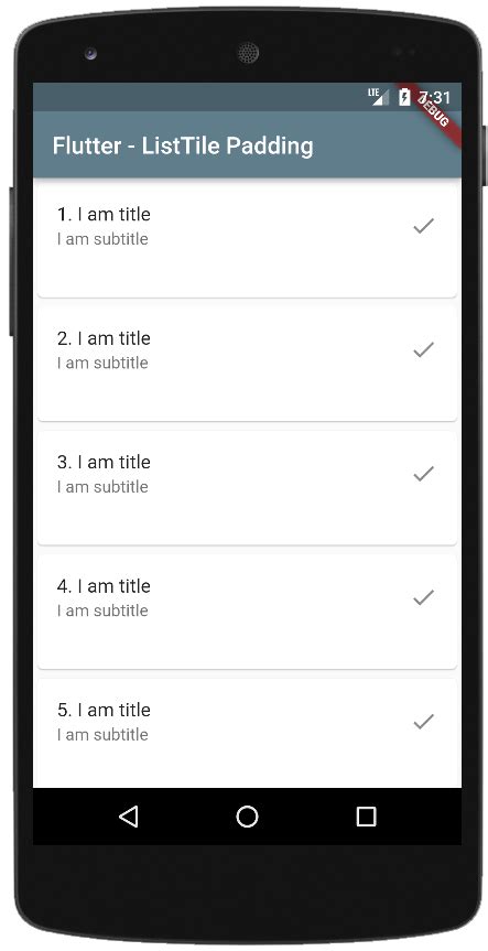 Flutter Listtile Padding Flutter Tutorials