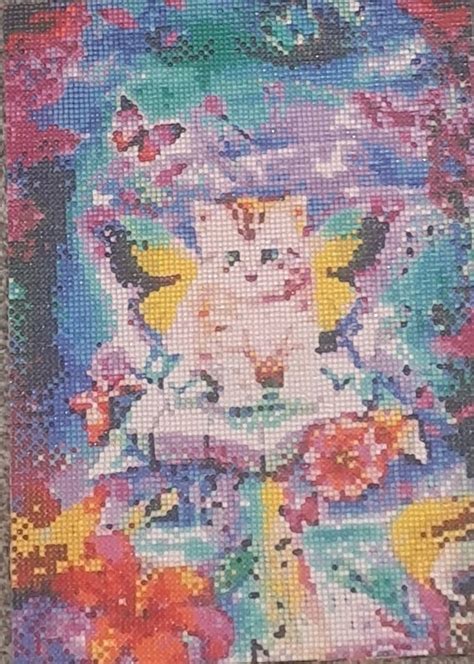 Completed Cute Kitten Diamond Painting Etsy