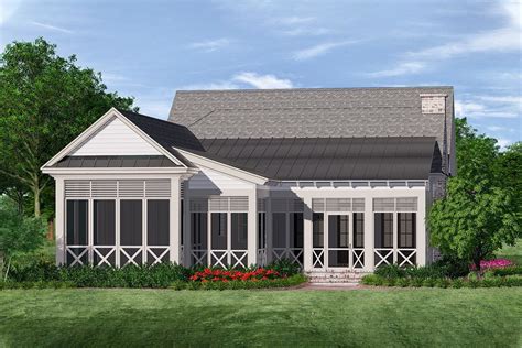 Cottage Plan Country Cottage Screened Front Porches Floor Screen 2