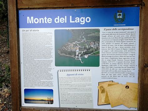 Il Nuovo Cartello Illustrativo Di Monte Del Lago Lungo La Passeggiata