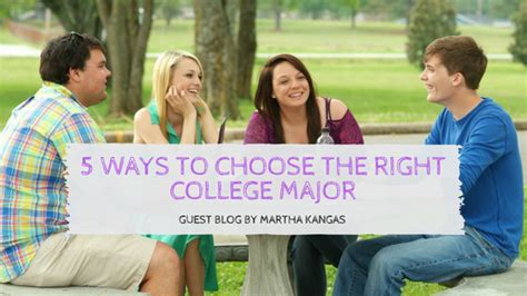 5 Ways To Choose The Right College Major Jlv College Counseling