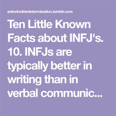 Ten Little Known Facts About Infjs Infj Facts Understanding People