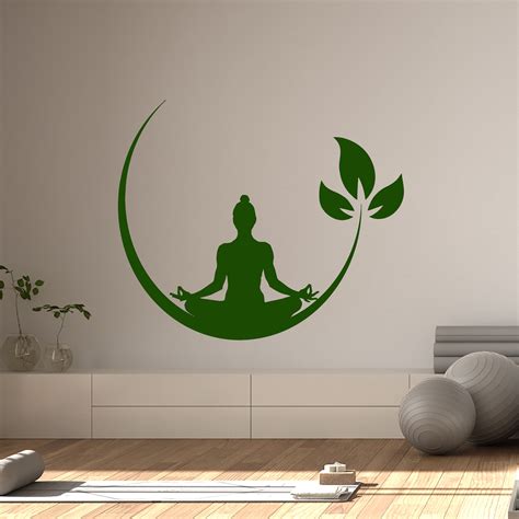 Vinyl Wall Decal Yoga Meditation Buddhist Zen Stickers Bedroom