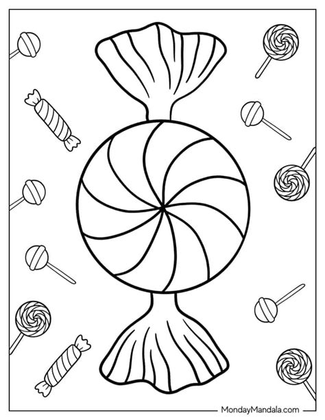 24 Candy Coloring Pages Free Pdf Printables Candy Coloring Pages