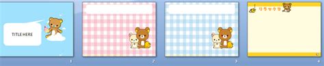 Coretan Rissa Rilakkuma Powerpoint Template