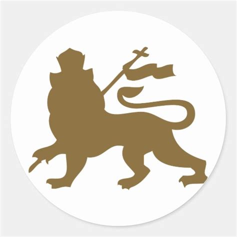 Lion Of Judah Classic Round Sticker