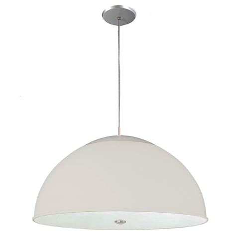 Pendente Meia Lua Difusor 42cm Branco 3 Lâmpadas Paris Luz Loja