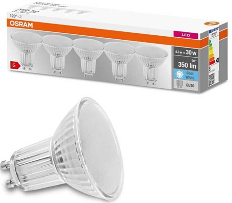 Osram LED GU10 Reflektor Par16 4 3W 350lm 4000K 5er Pack AC32709 Ab