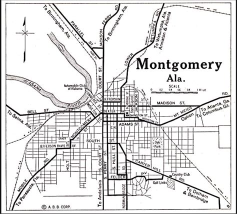 Map To Montgomery Alabama - Ardath Merralee