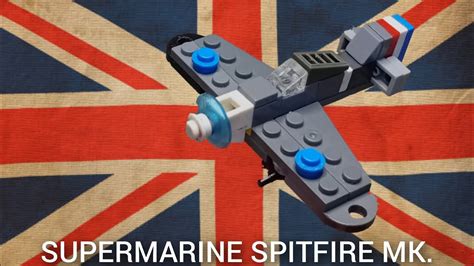 Lego Mini Supermarine Spitfire Mkvb Tutorial Moc Youtube