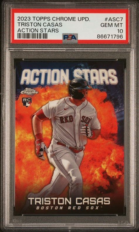 Triston Casas 2023 Topps Chrome Update Asc 7 Action Stars Price Guide