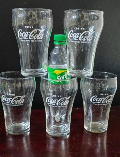 Coke Glass Beer Mug whisky glaaa, Furniture & Home Living, Kitchenware ...