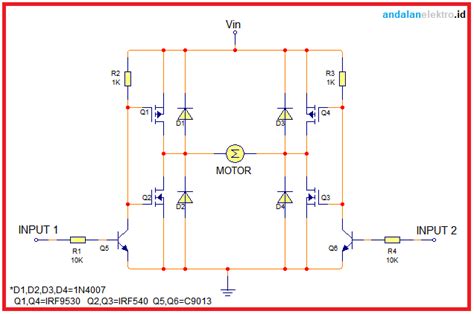 Skema Rangkaian Driver Motor Dc H Bridge Menggunakan Mosfet Foxify