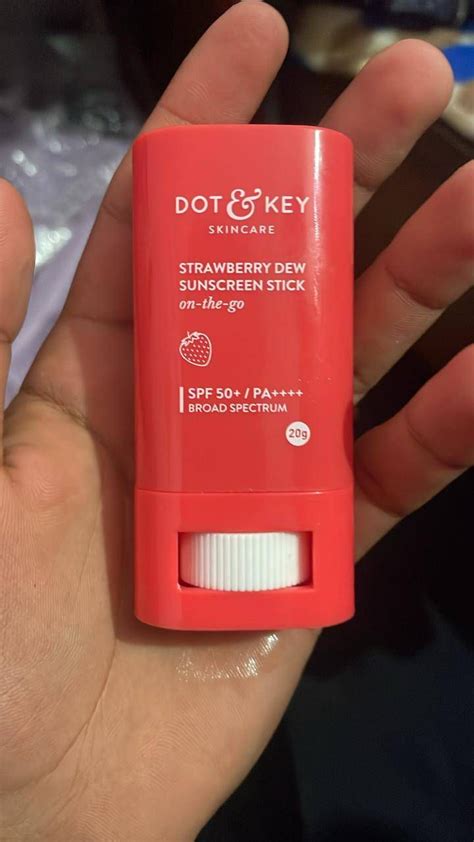 Dot Key Strawberry Dew Sunscreen Stick With SPF 50 PA On The Go