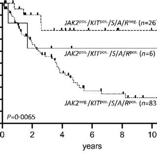 Overall Survival According To Jak V F Kit D V And High Risk