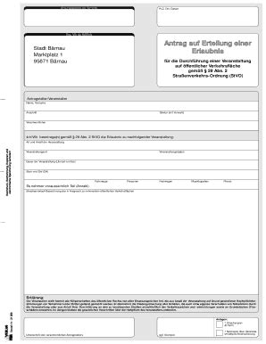 Fillable Online Eiblverlag Antrag Auf Erteilung Einer Stadt Brnau