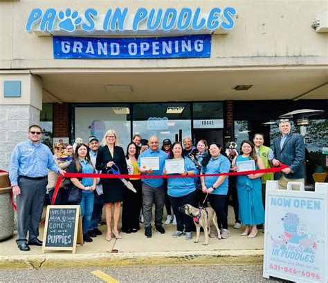 Paws In Puddles In Coram Celebrates Grand Opening With Ribbon Cutting