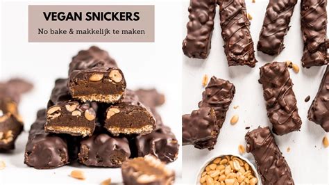 Gezondere Vegan Snickers No Bake YouTube