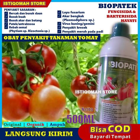 Jual BIOPATEK 500ML Fungisida Hayati Obat Semprot Penyakit Busuk Buah