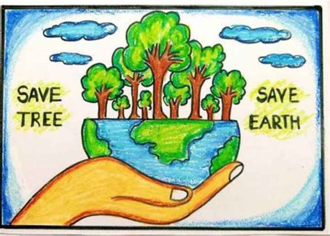 Poster On Save Trees To Draw