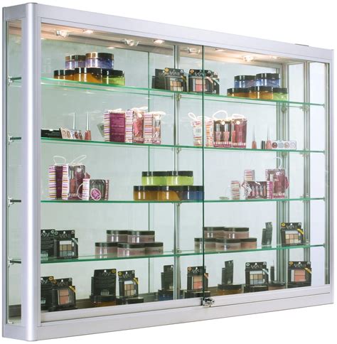 Wall Mounted Display Cabinet With Led Lights Feet Wide